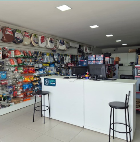 Recepção da loja Castelinho Materiais de Construção